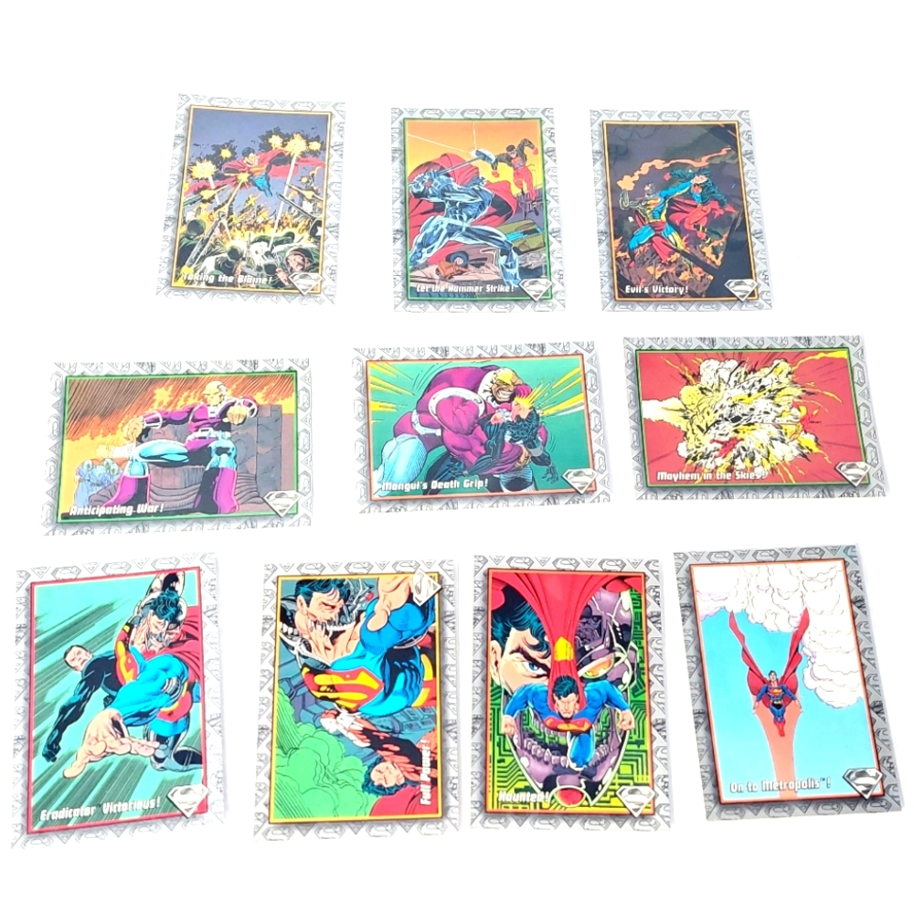 10 Superman Cards - Skybox - DC Comics 1993 - Collector's Cards Lot 2